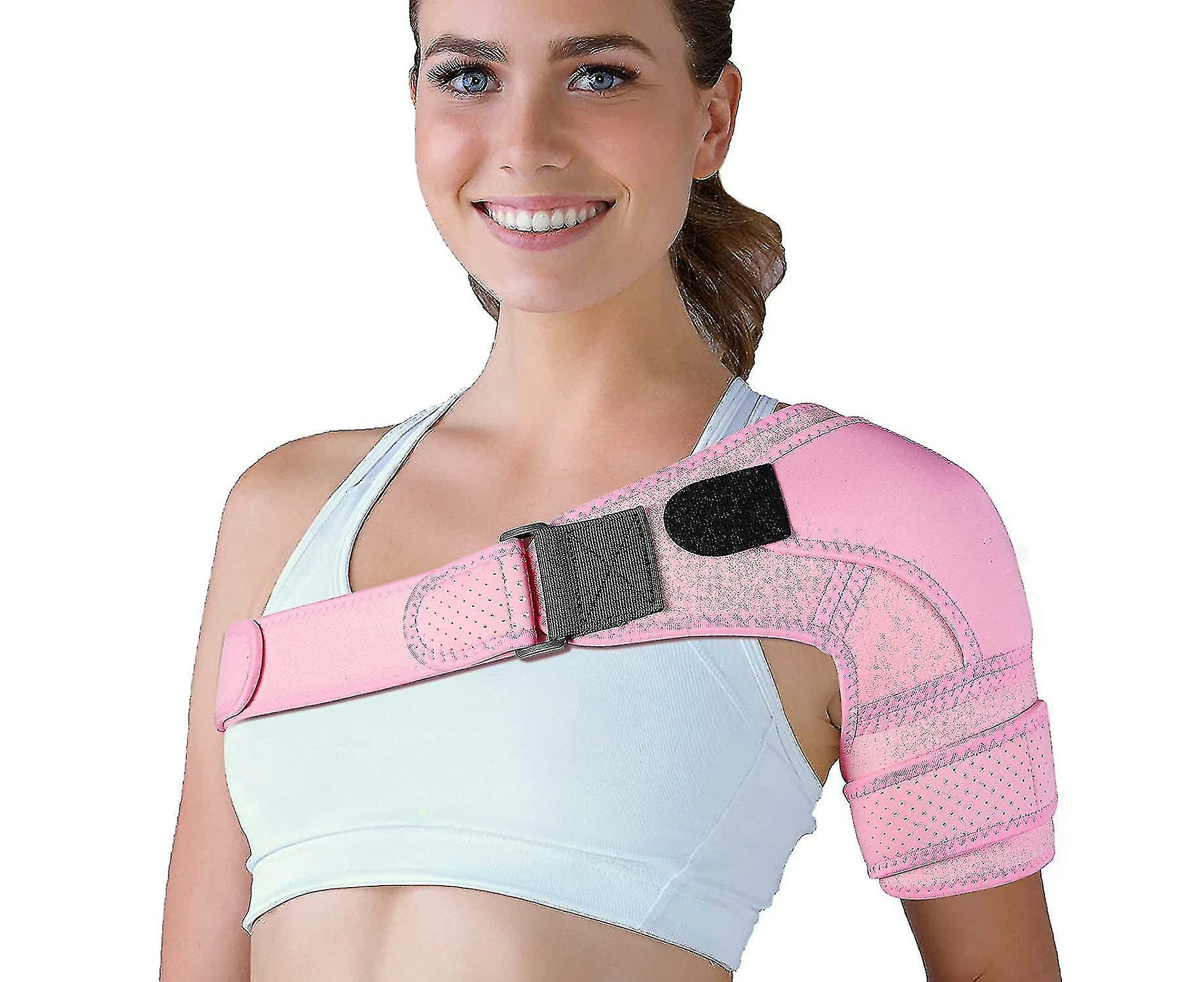 LEMAI Shoulder Support, Adjustable Shoulder Bandage, For Tendonitis, Shoulder Dislocation, Sports Injury Prevention And Recovery, For Women And Men, L