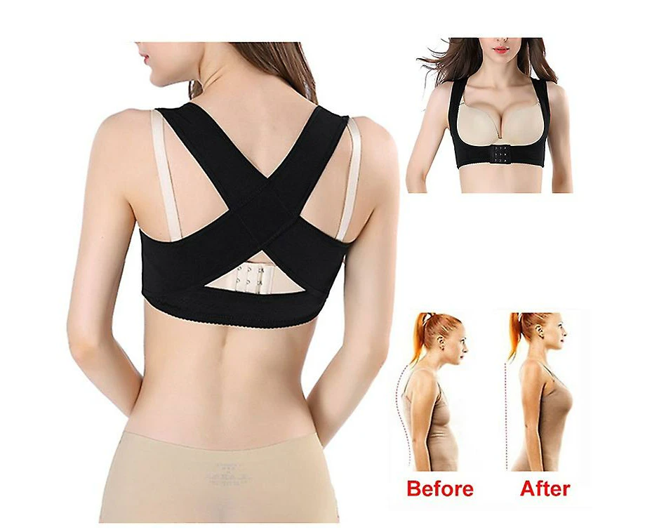 LEMAI Adjustable Shoulder Support Correction Humpback Posture Corrector Body Efficiently Gather Breasts Belts Chest Support Clothes for Women