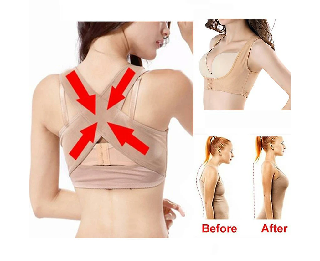 LEMAI Women's Adjustable Shoulder Support Posture Corrector for Humpback Correction and Chest Support