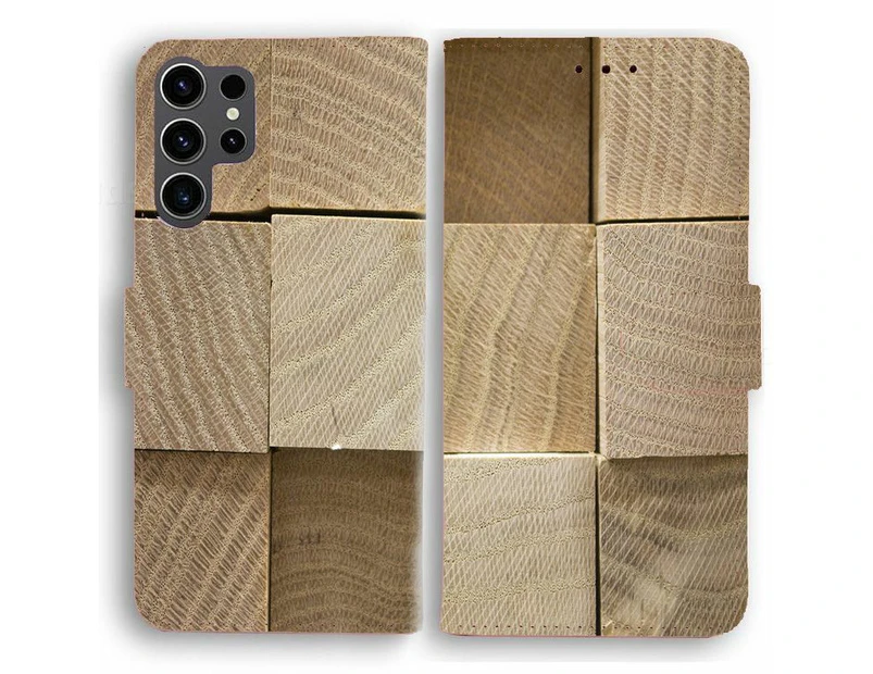 Phone Cover for Samsung Galaxy A Phone Series - Wood Timber Design Print For Samsung Galaxy A52