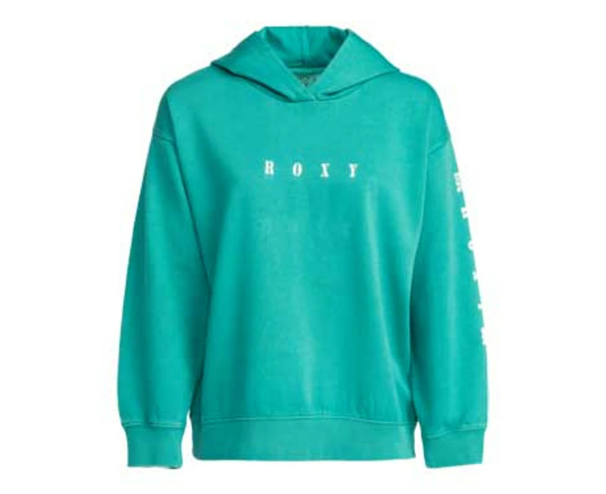 Roxy Into The Light Hoodie Womens in Galapagos Green