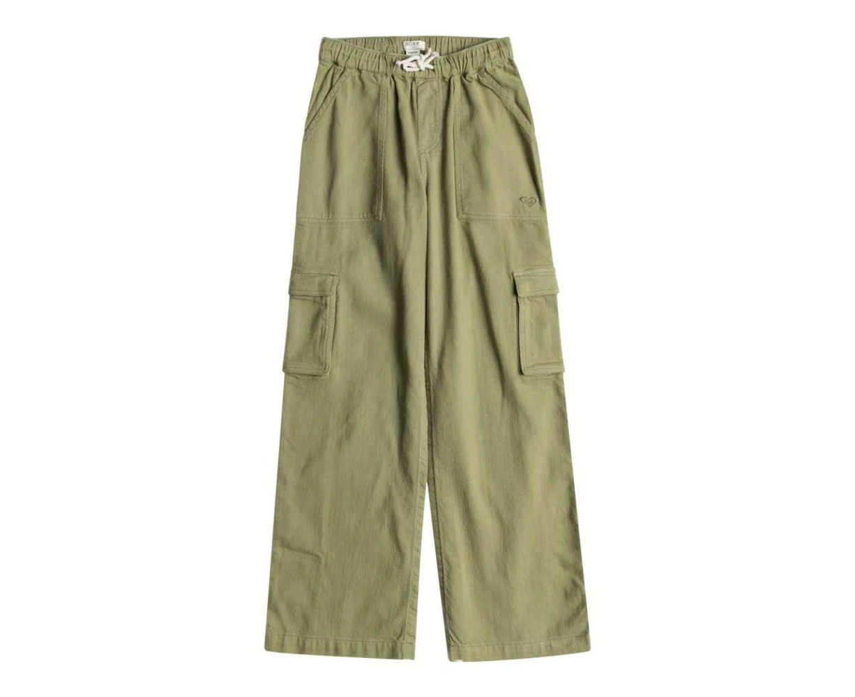 Roxy Precious Cargo Pant Girls in Oil Green