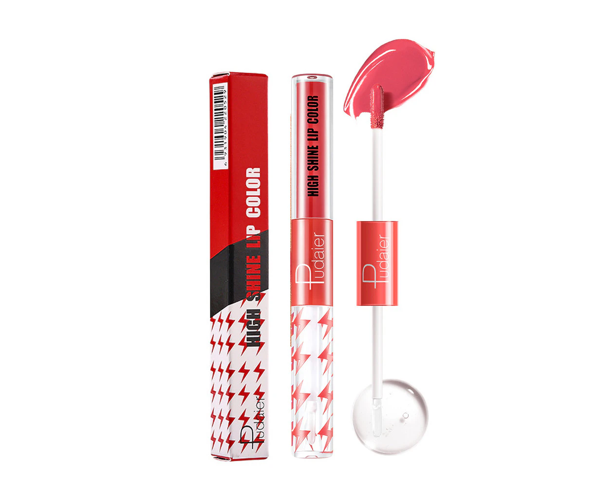 Cutebean Double Head Lip Glaze Matte Lip Tint Non-stick Cup Liquid Lipstick Water Sense 10