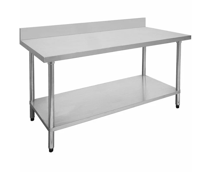 1200 7 Wbb Economic 304 Grade Stainless Steel Table With Splashback 1200x700x900