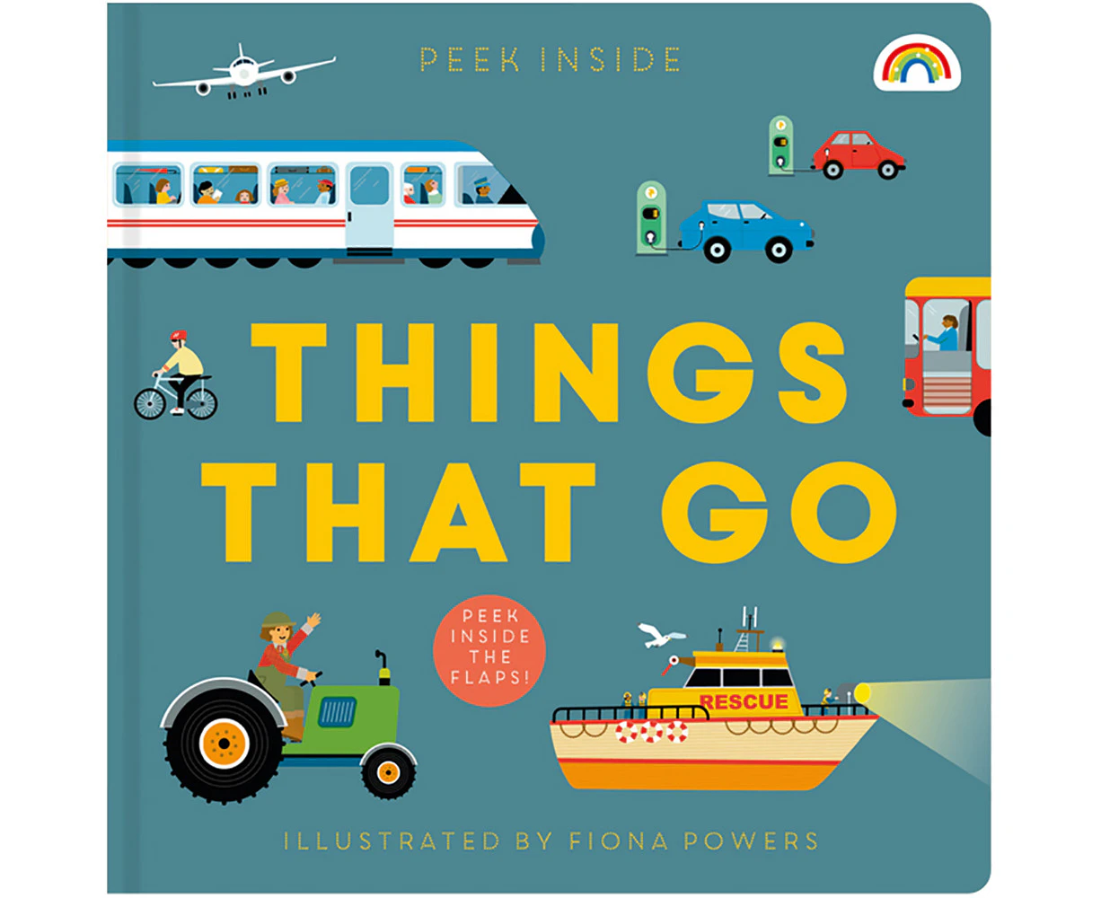 Really Decent Books Peek Inside Childrens Reading Book - Things That Go 3Y+