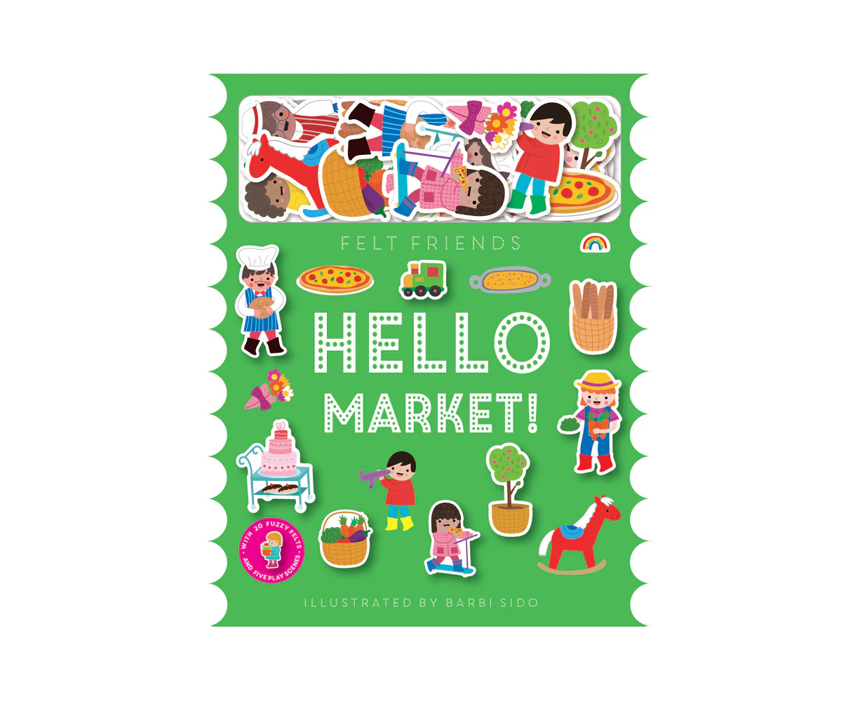 Really Decent Books Felt Friends Childrens Reading Book- Hello Market 3Y+