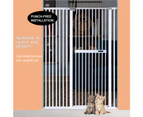 Extra Tall 150cm Baby Pet Security Gate Safety Gate Easy Fit Fence Two Way Opening No Drill Needed-Extention Available