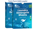 Eco Laundry Detergent Sheets-160 Loads Aqua Fresh - Eco Massive