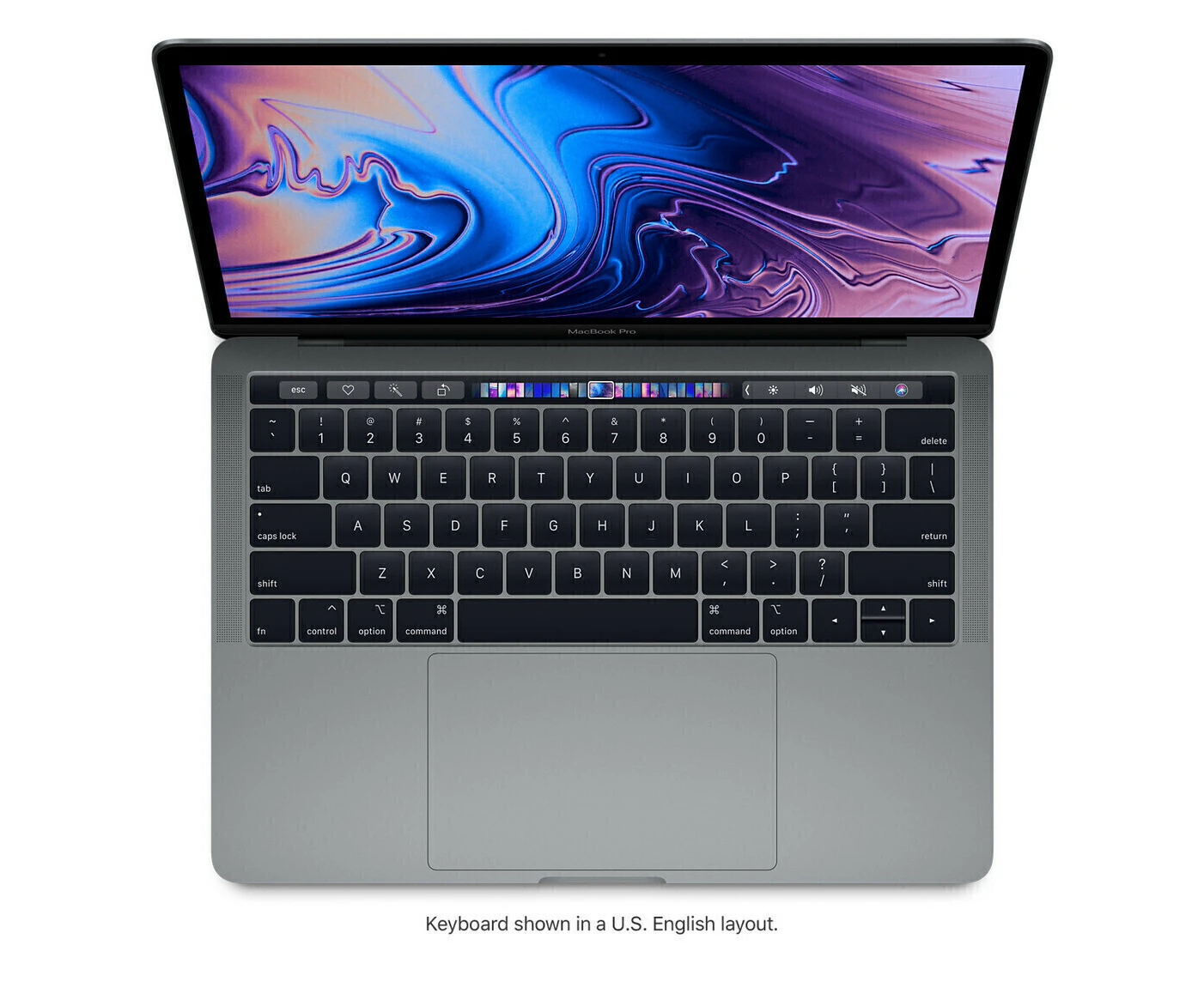 MacBook Pro i5 2.4 GHz 13" Touch (2019) 256GB 8GB Gray - Refurbished Grade B