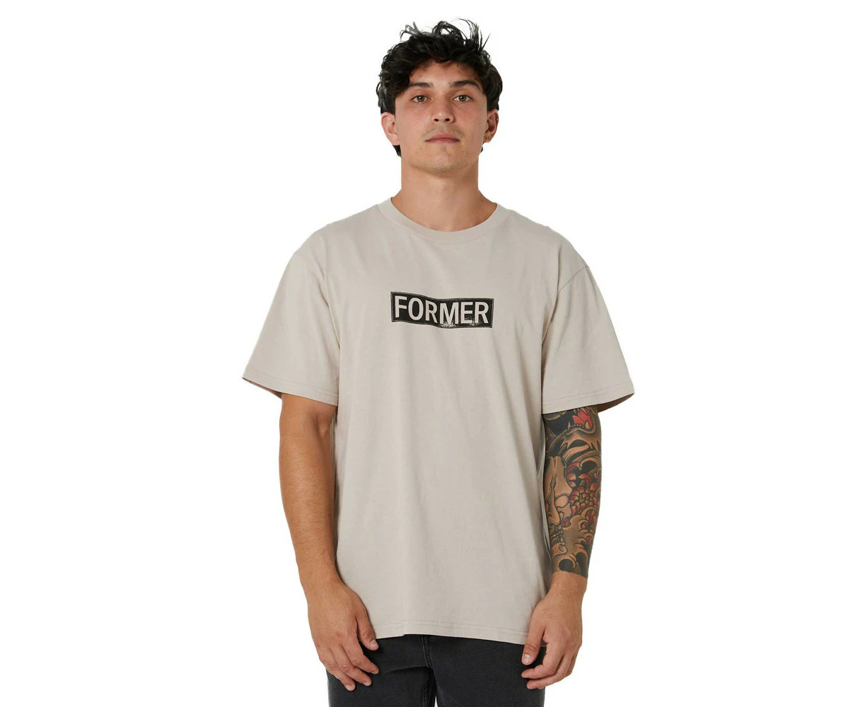 Former Legacy Plate Tee Mens in Stone