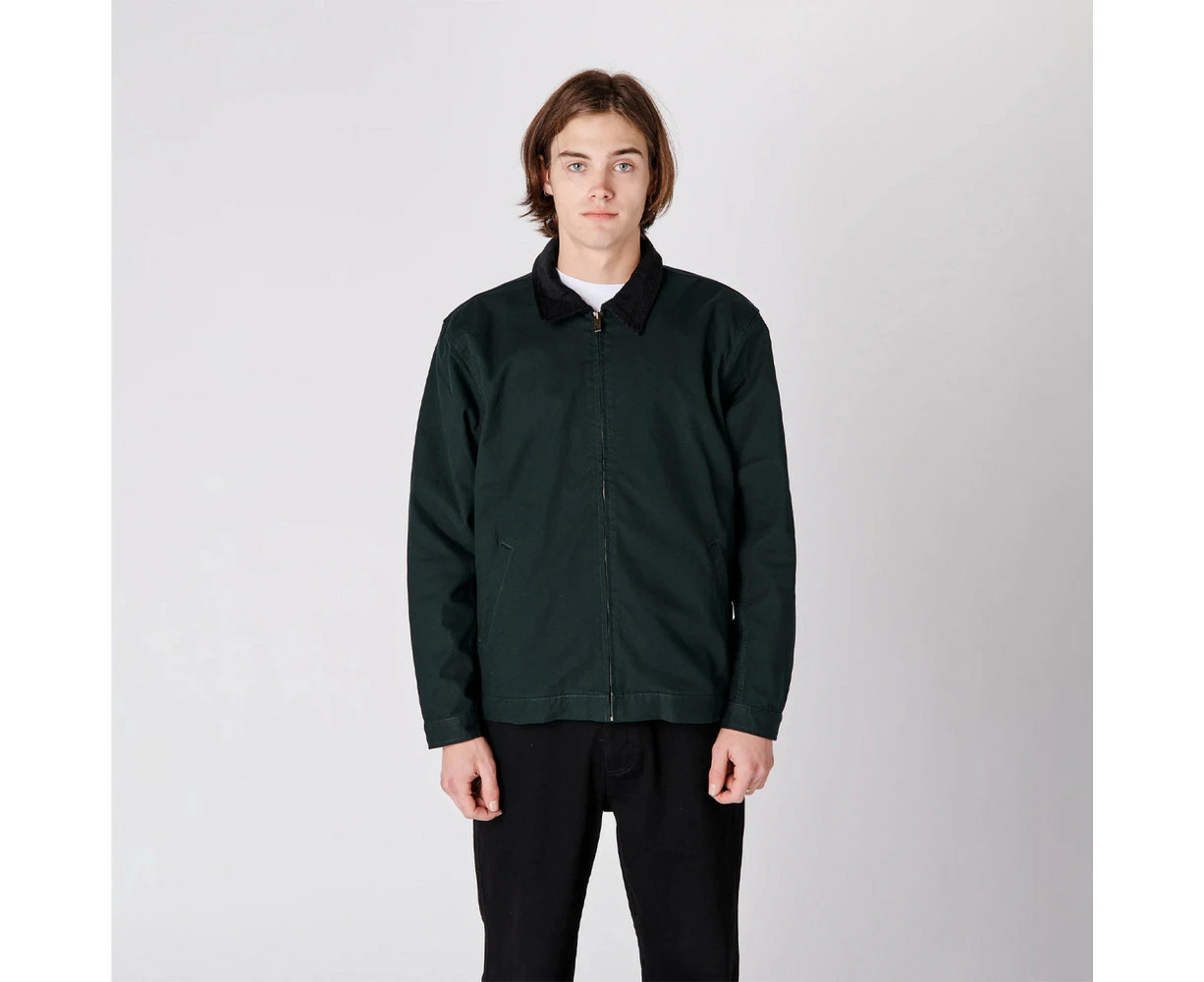 Former Distend Canvas Jacket Mens in Emerald