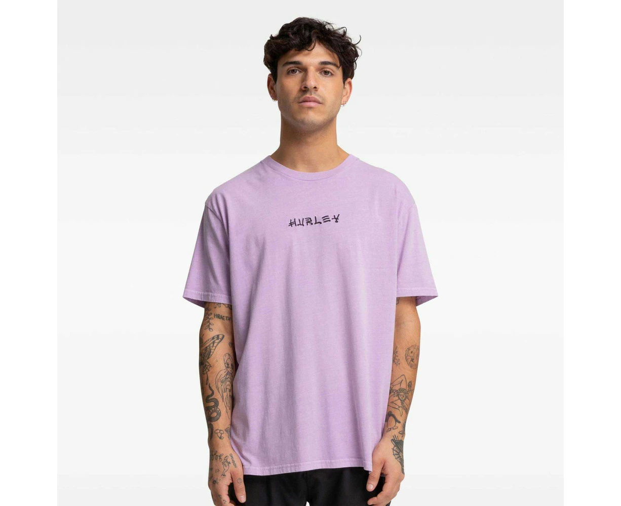 Hurley Destroy Tee Mens in Orchid Bloom