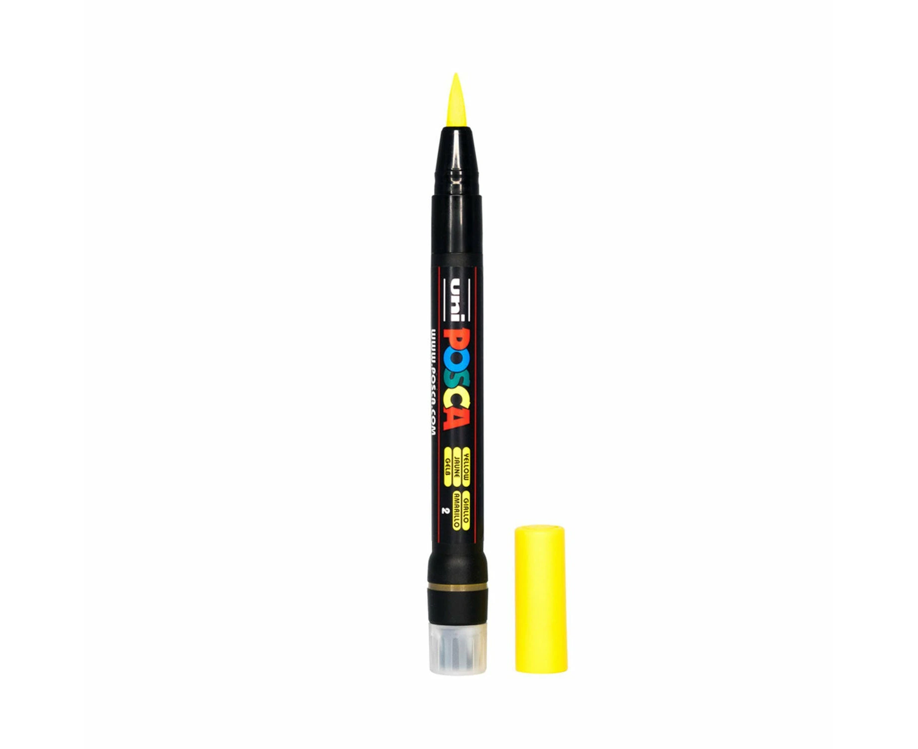 POSCA Brush Tip Paint Marker Pen PCF-350 - Yellow*