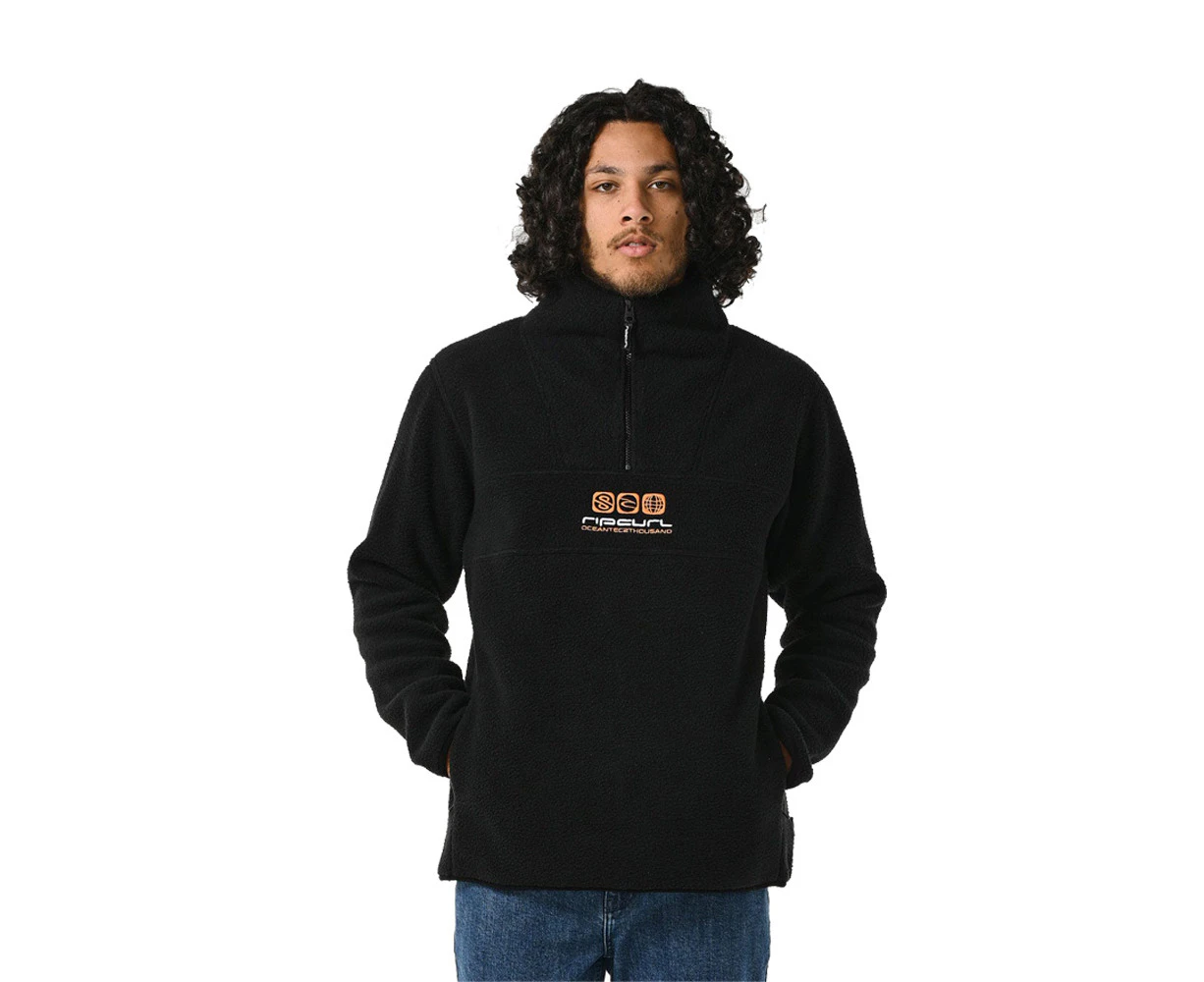 Rip Curl Bells Polar Fleece Mens in Black