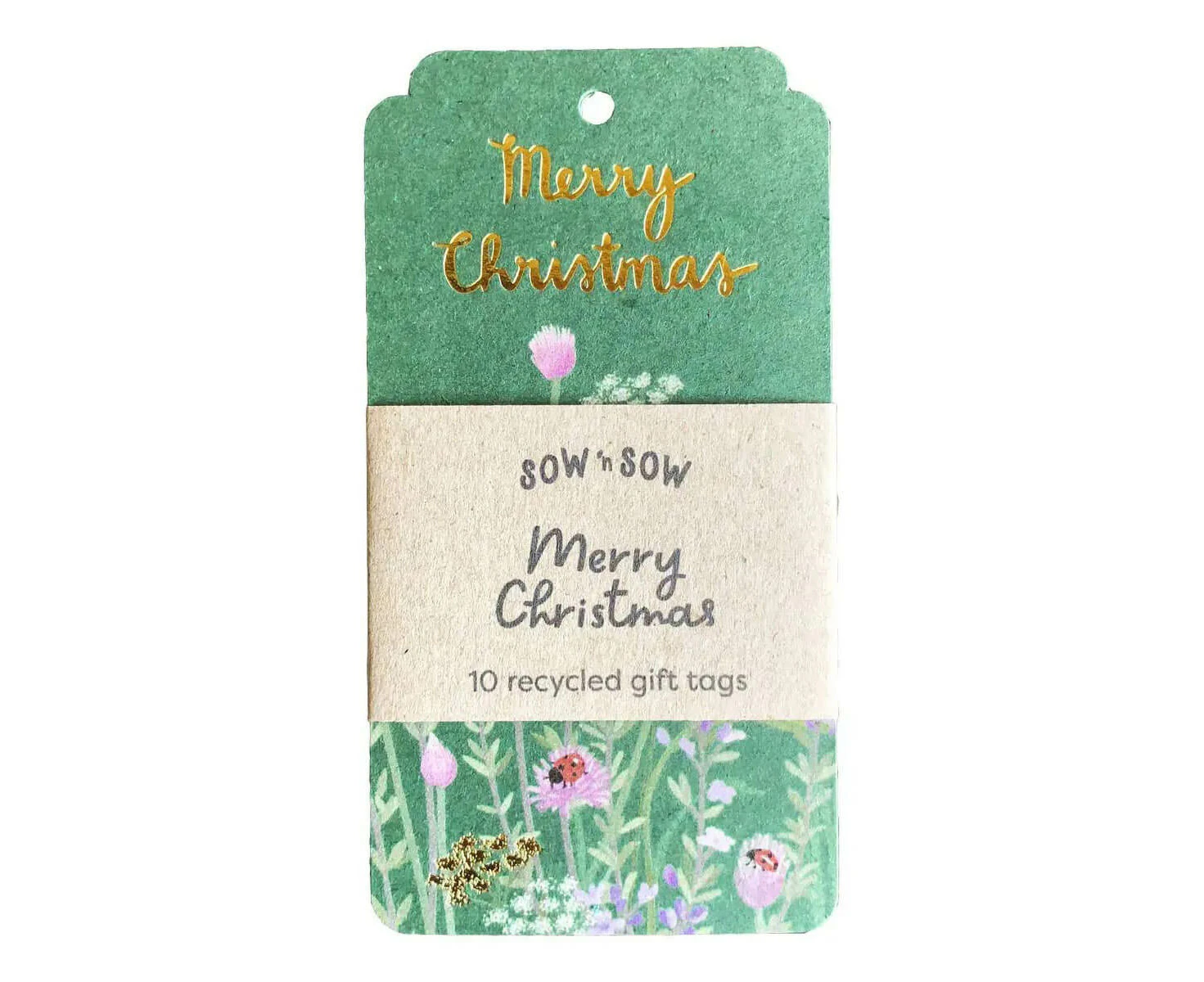 Sow 'n Sow Merry Christmas Gift Tag - 10 pack - Sow 'n Sow