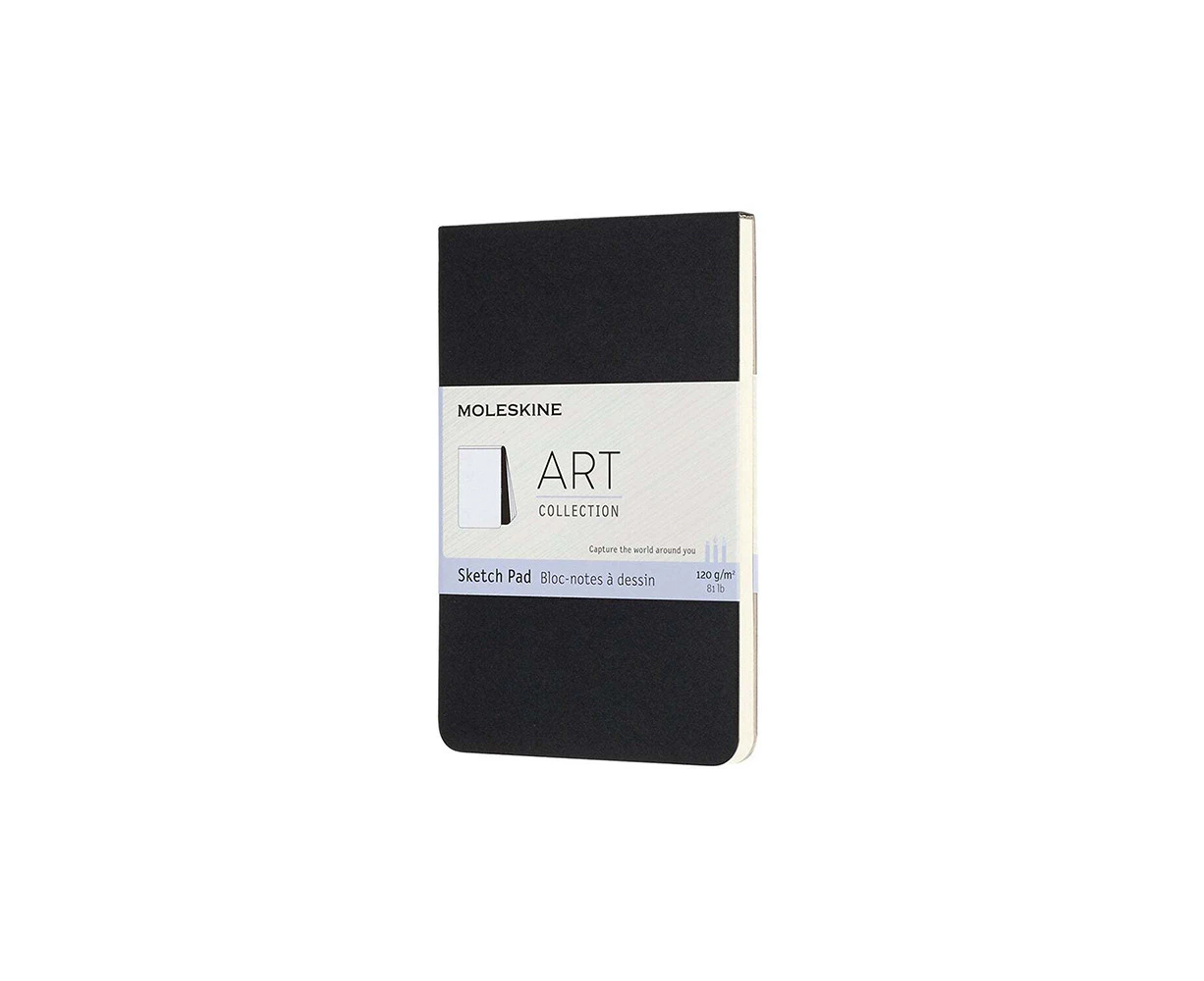 Moleskine Art Hardcover Sketch/Drawing Pad Stationery 48-Pages Black Pocket