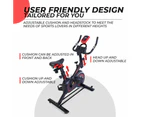 Fitness Spin Bike Exercise-Stationary Indoor Cycling Bike LED Display Workout Adjustable Flywheel Cycling Silent Belt Drive-100kg/220lbs Weight Capacity