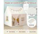 Costway Kids Play Tent Large Playhouse Aged 3-8 w/Padded Mat & Star Lights Boys Girls Gift