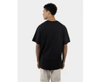 DICKIES Classic Logo Distressed Oversize Box Fit S/S Tee BLACK