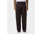 Dickies Pants 85-283 Loose Fit Double Knee Dark Brown - Brown