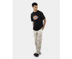 DICKIES Classic Logo Distressed Oversize Box Fit S/S Tee BLACK