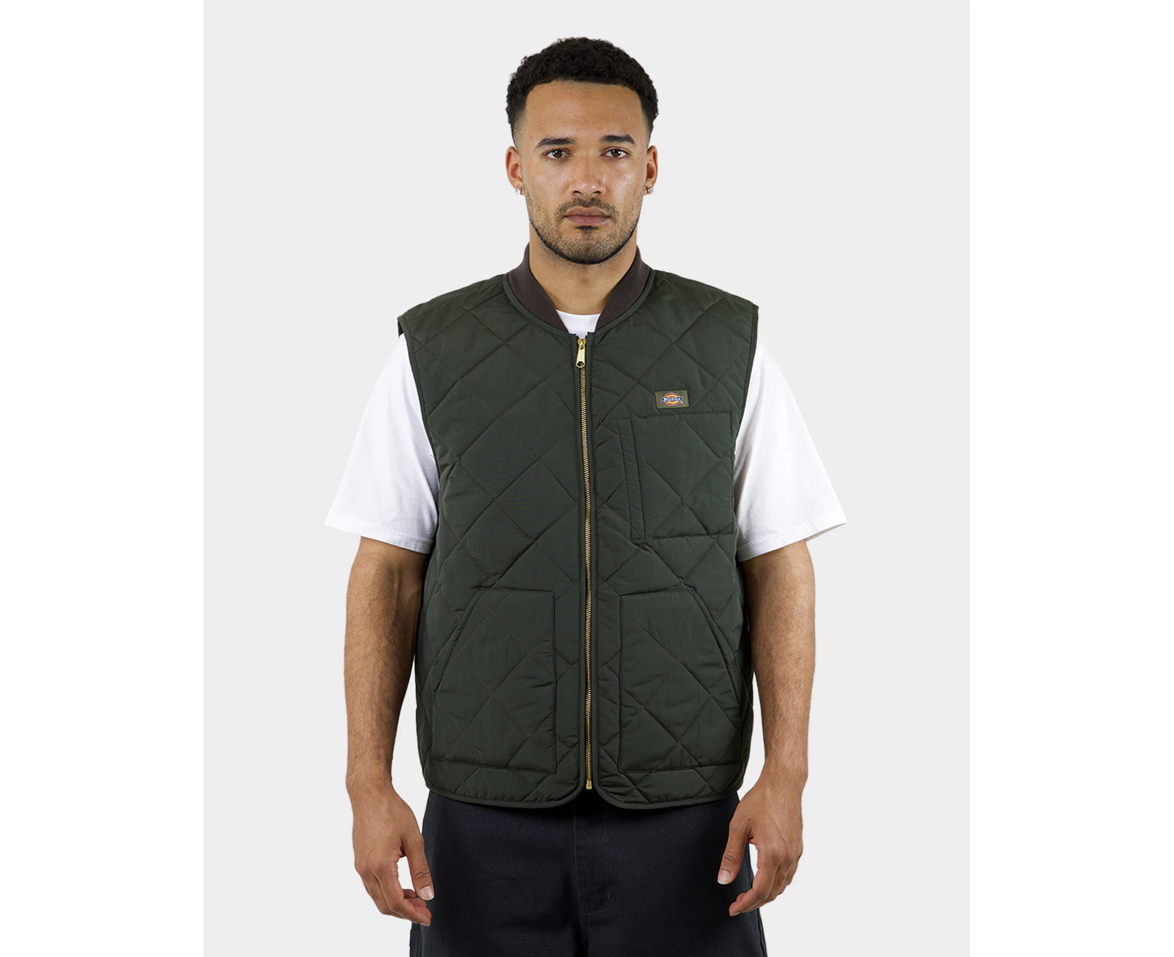 DICKIES Vincent Quilted Vest OLIVE GREEN