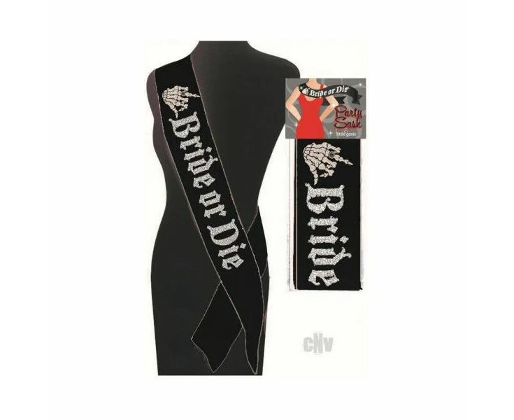 Little Genie Productions Bride Or Die Party Sash Celebrate Love And Life With Style