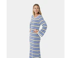 Long Sleeve Knit Stripe Dress - Piping Hot