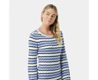 Long Sleeve Knit Stripe Dress - Piping Hot