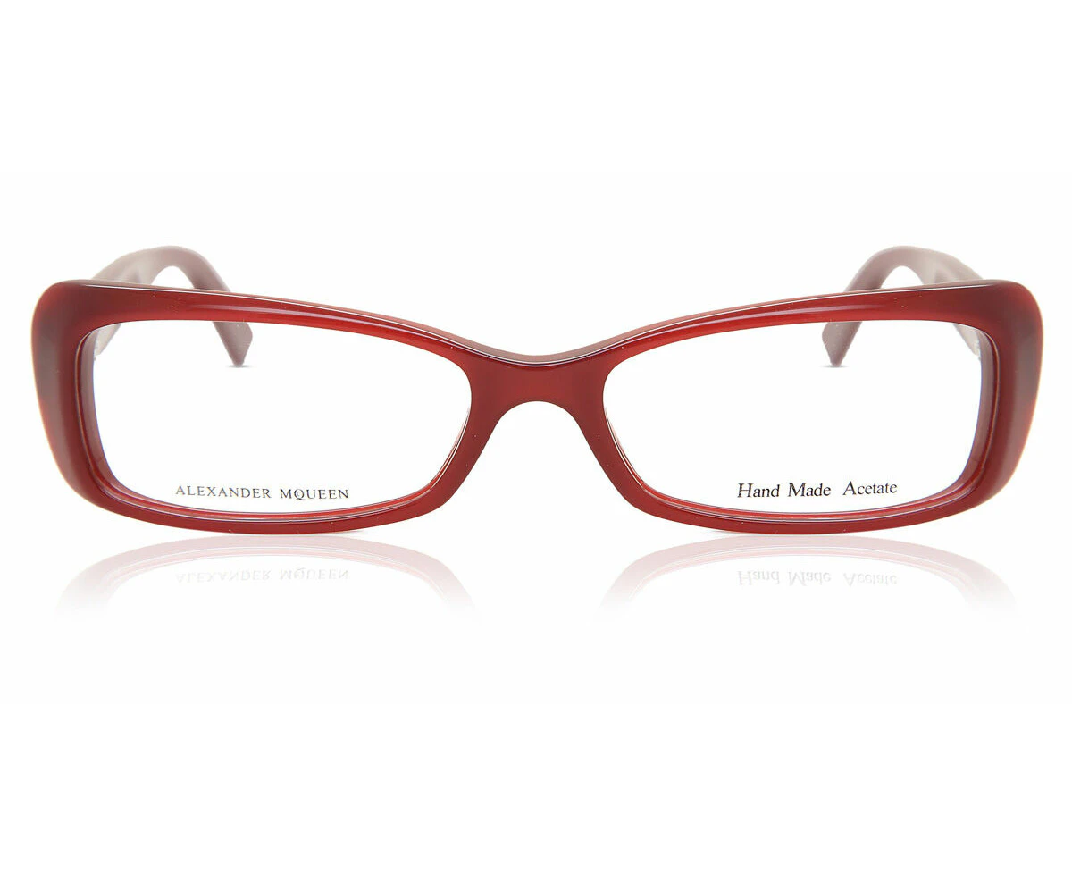 Alexander Mcqueen Burgundy Acetate Sunglasses