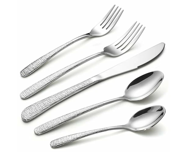 20-Piece Silverware Set Stainless Steel Flatware Set for 4