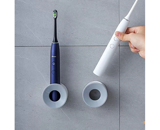 2Pcs Electric Toothbrush Holder Wall Mounted for Space Saving