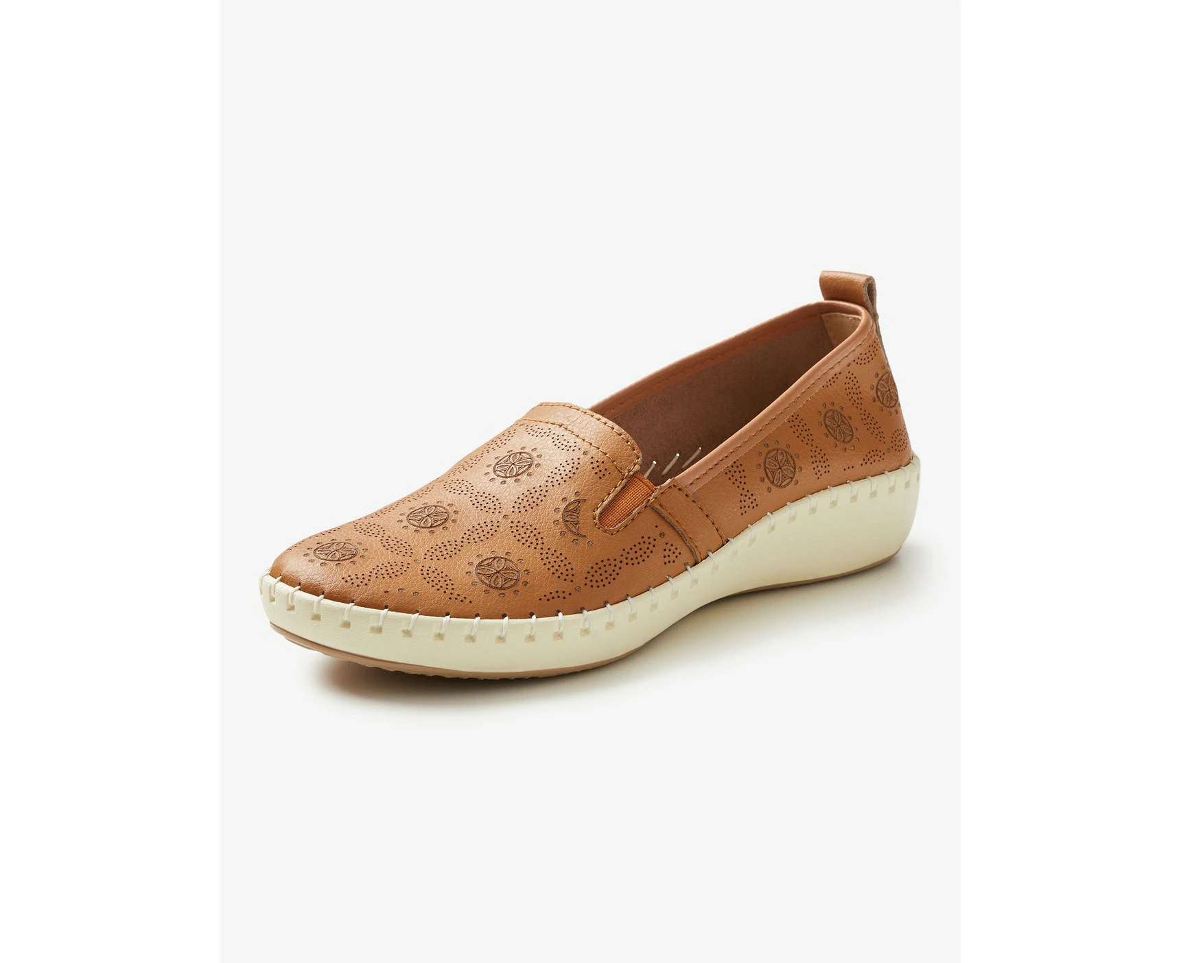 rivers - Womens - Shoes Winter - Loafers Brown - Smart Casual - Fashion Footwear - Slip On - Round Toe - Flat Sole - Tan - Work Wear - Office Style