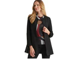 NONI B - Womens Coat -  Suedette Size Zip Coat