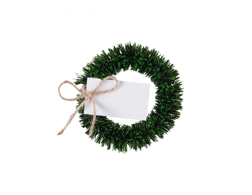 Rustic Christmas Wreath Place Cards 4 Pack