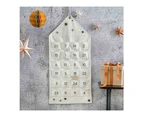 Cosy Copper Fabric Advent Calendar with Wooden Star