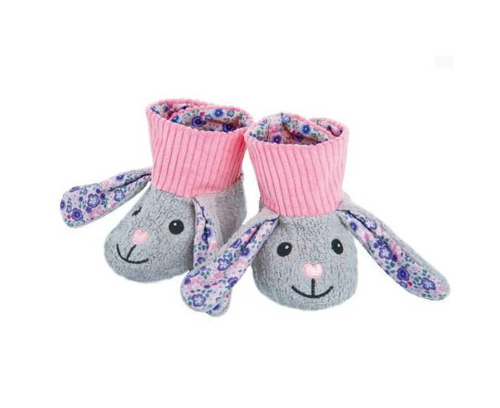 Apple Park Bunny Booties - Organic Patterned Booties - Apple Park