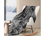 Dreamz Throw Blanket Luxury Tie-dyed Faux Fur 500GSM Bed SofaThick152x203cm