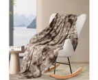 Dreamz Throw Blanket Luxury Tie-dyed Faux Fur 500GSM Bed SofaThick 127x152cm