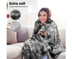 Dreamz Throw Blanket Luxury Tie-dyed Faux Fur 500GSM Bed SofaThick152x203cm