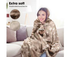 Dreamz Throw Blanket Luxury Tie-dyed Faux Fur 500GSM Bed SofaThick 127x152cm