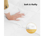 Dreamz Single Mattress Topper Protector Cloud Soft Pillowtop Machine Washable