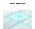 Dreamz Single Mattress Topper Protector Cloud Soft Pillowtop Machine Washable