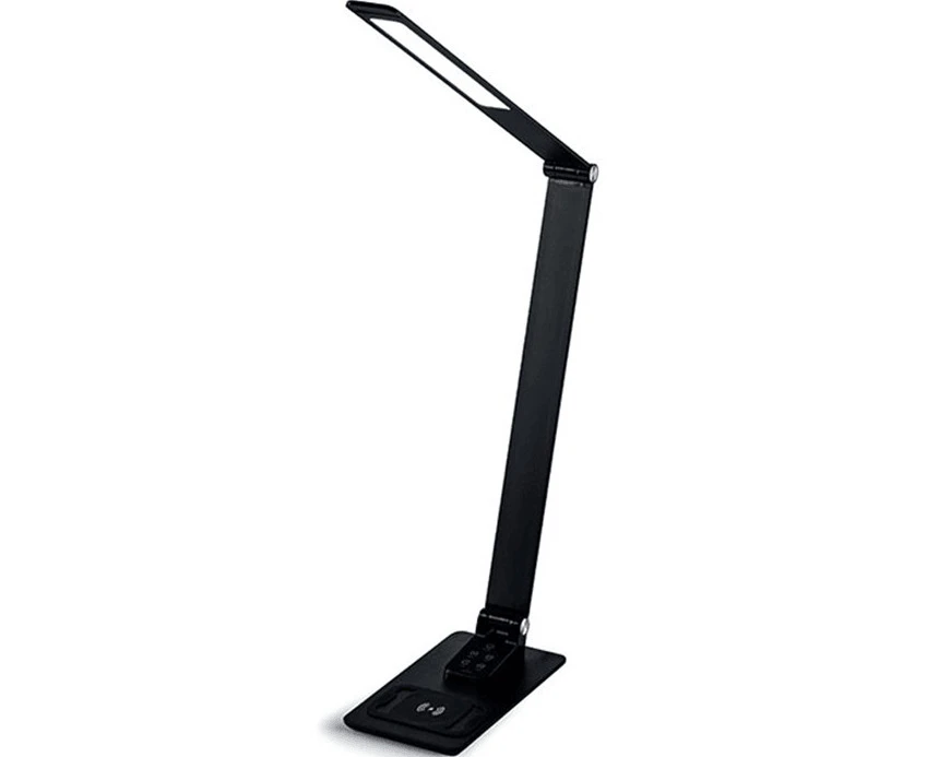 Nero Led Aluminum Light Lamp Wireless/usb Phone Charging Base Desk Table