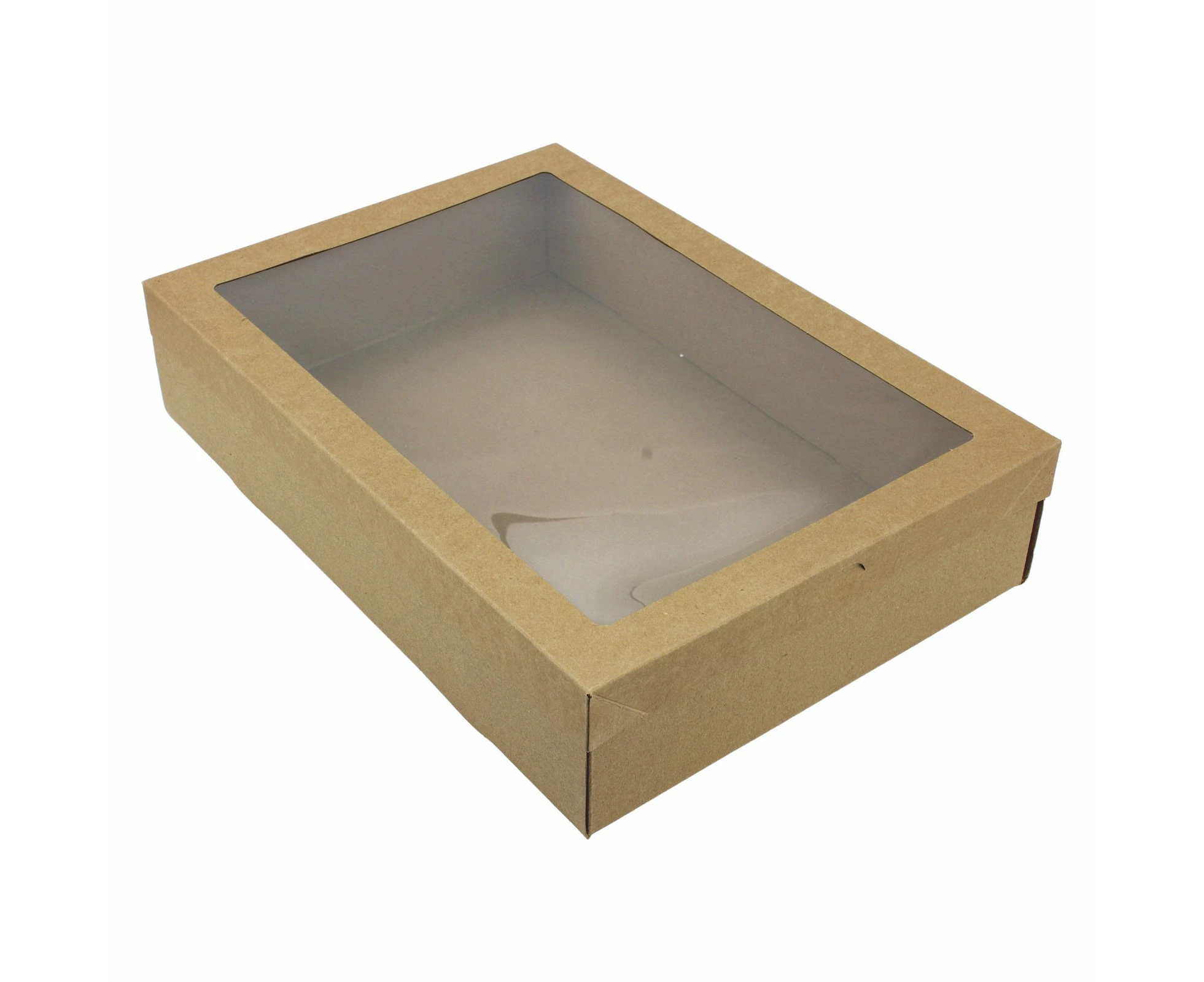 Eco Kraft Grazing Boxes with Lids 36cm x 25.2cm x 8cm (Pack of 2)