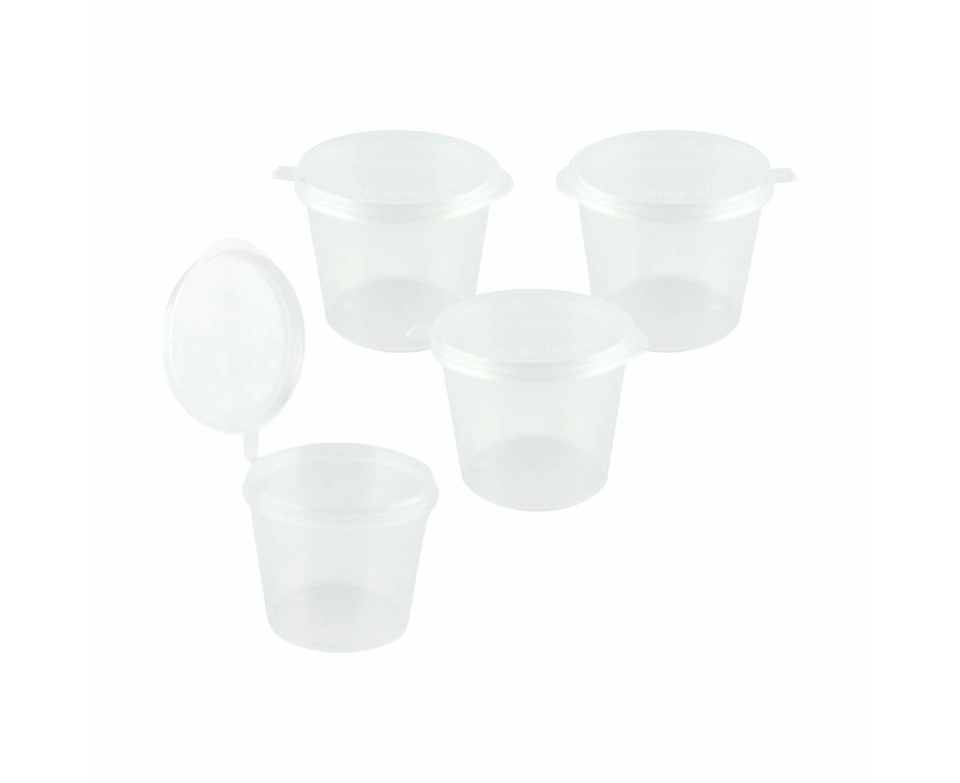 Sauce Containers with Hinged Lids 25ml (Pack of 45)