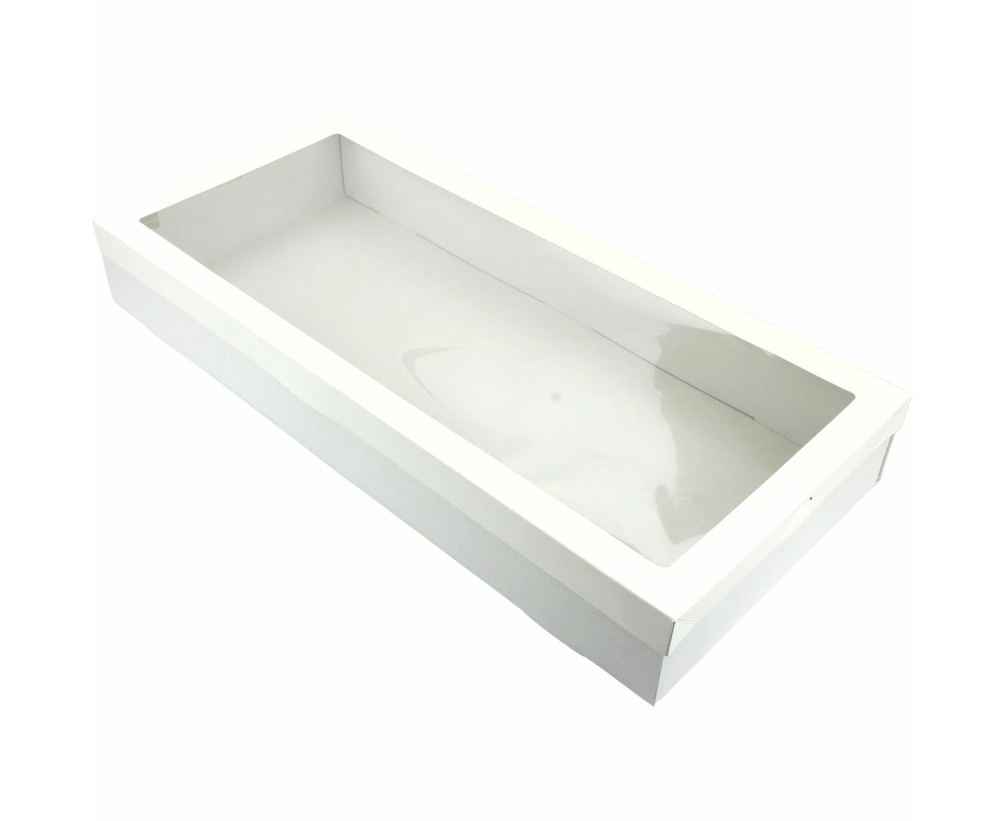 Eco White Grazing Boxes with Lids 56cm x 25.5cm x 8cm (Pack of 2)