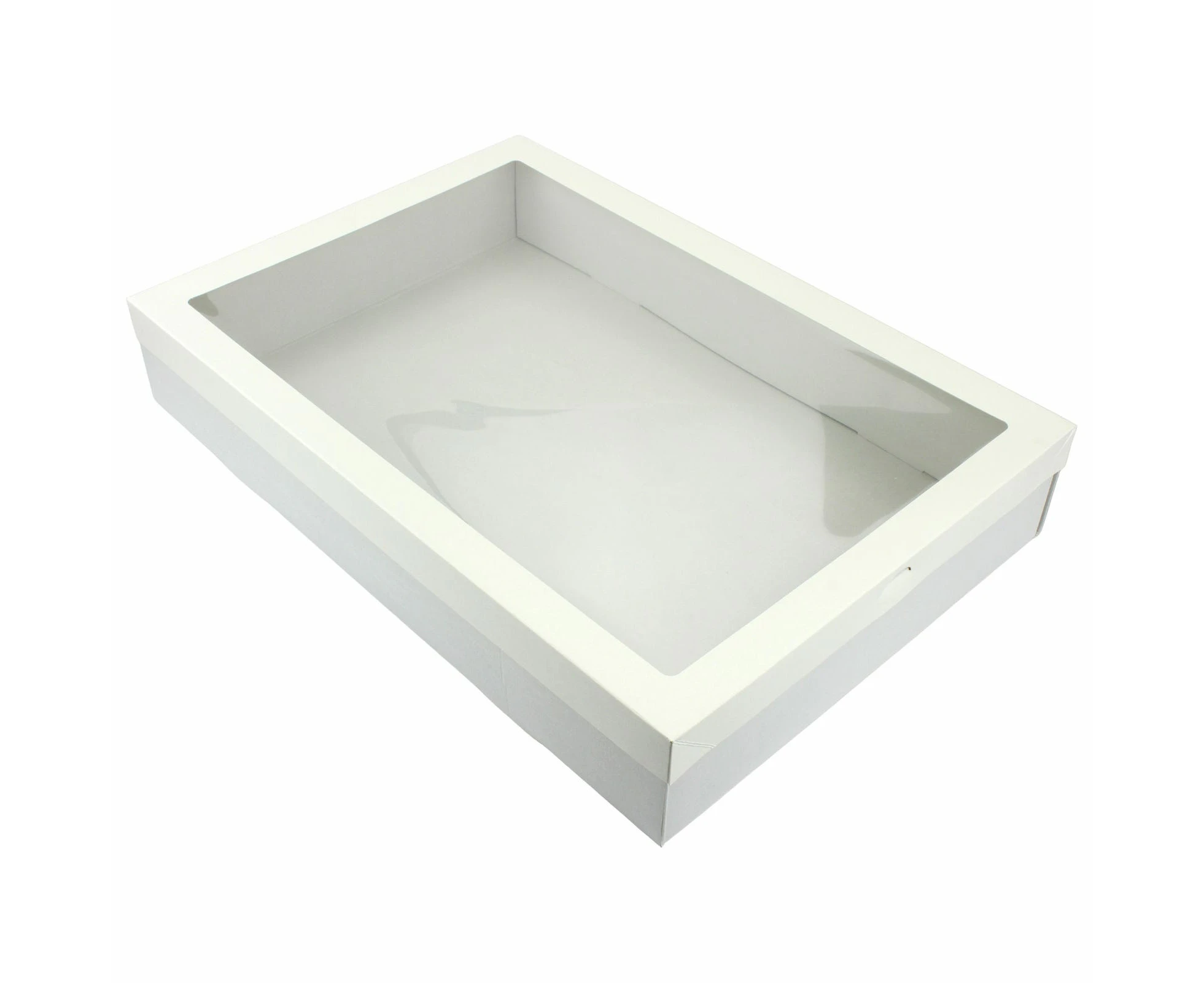 Eco White Grazing Boxes with Lids 45cm x 31cm x 8cm (Pack of 2)