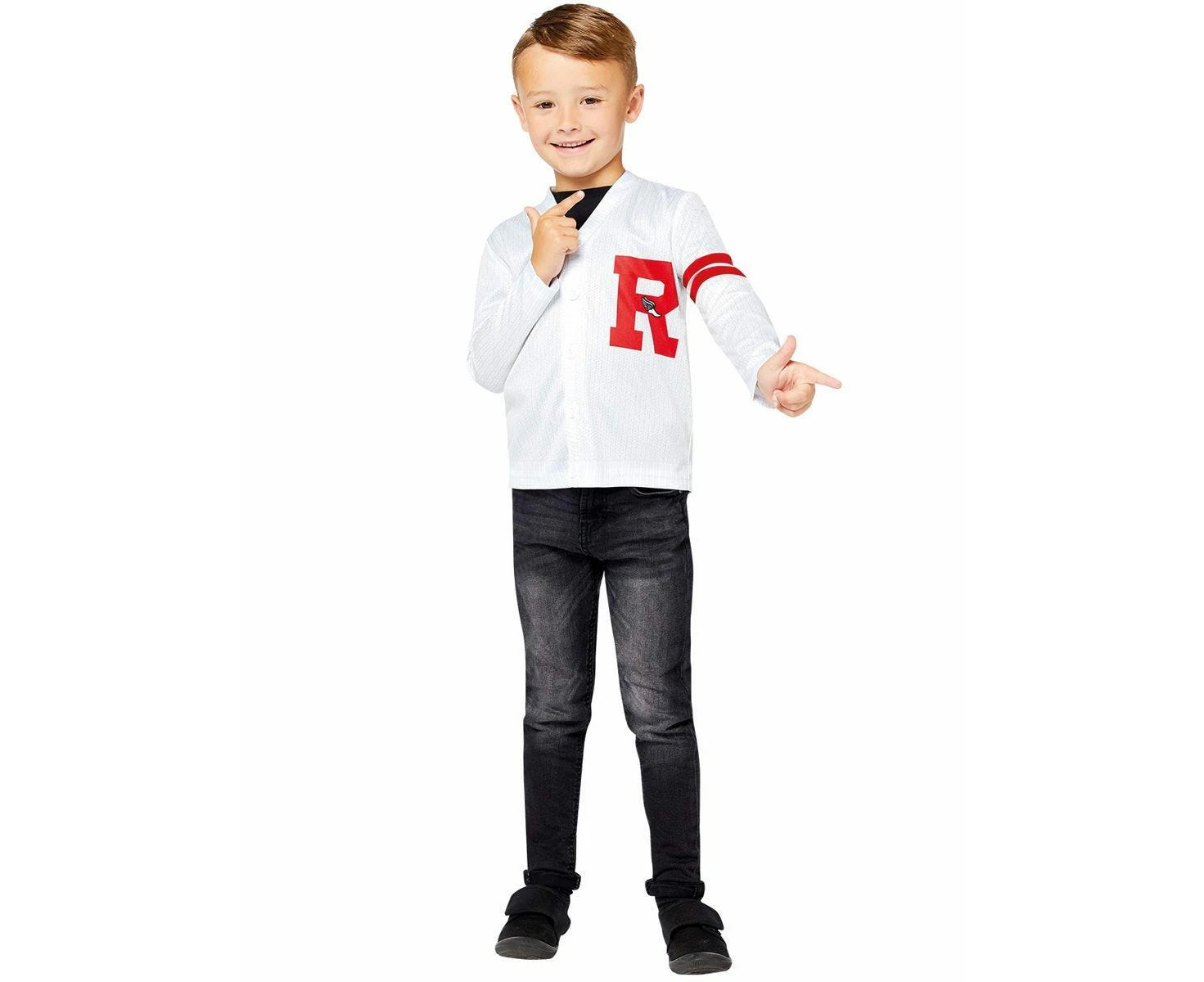 Danny Zuko Boys Rydell High Letterman Costume Jacket Boys