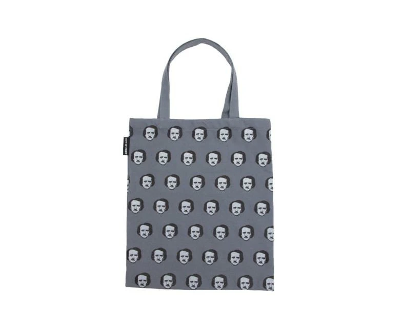 Edgar Allan Poeka Dot Tote Bag by Out of Print